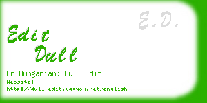 edit dull business card